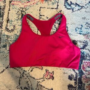 Nike Pink Racerback Sports Bra Moisture-Wicking
